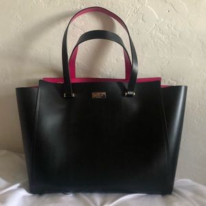 Kate Spade Black Leather Tote